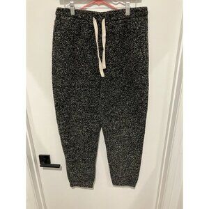Standard Cloth Men's Speckled Jogger Sweats, Black/Gray, Size Large
